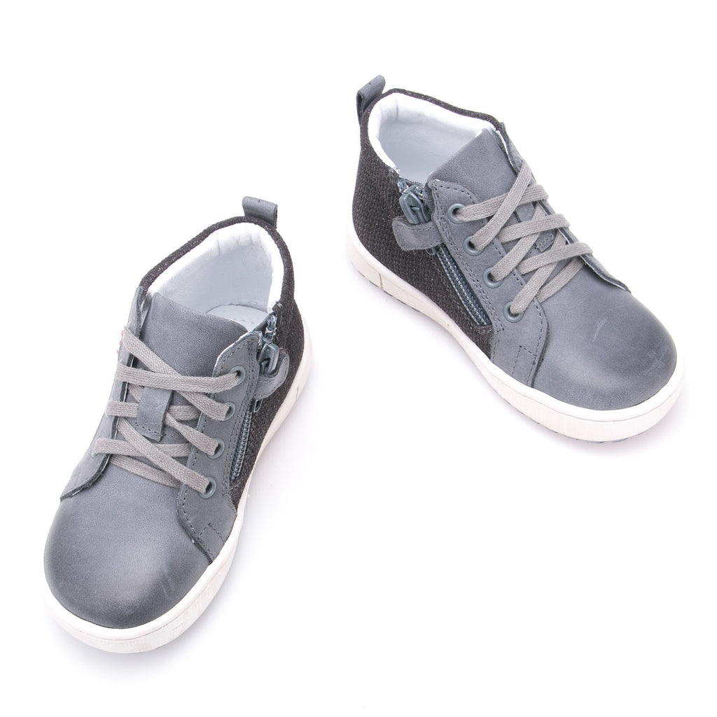 (2624-11) Emel shoes grey sneakers with zipper - MintMouse (Unicorner Concept Store)