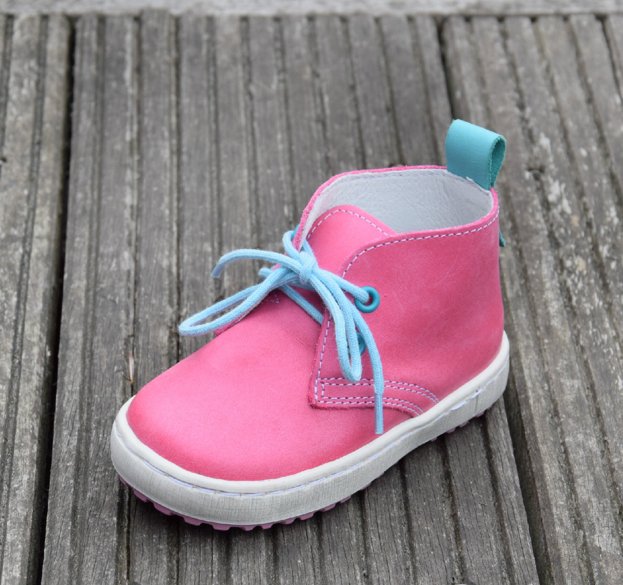 (2150-11) Emel Pink Blue Lace Up Trainers - MintMouse (Unicorner Concept Store)