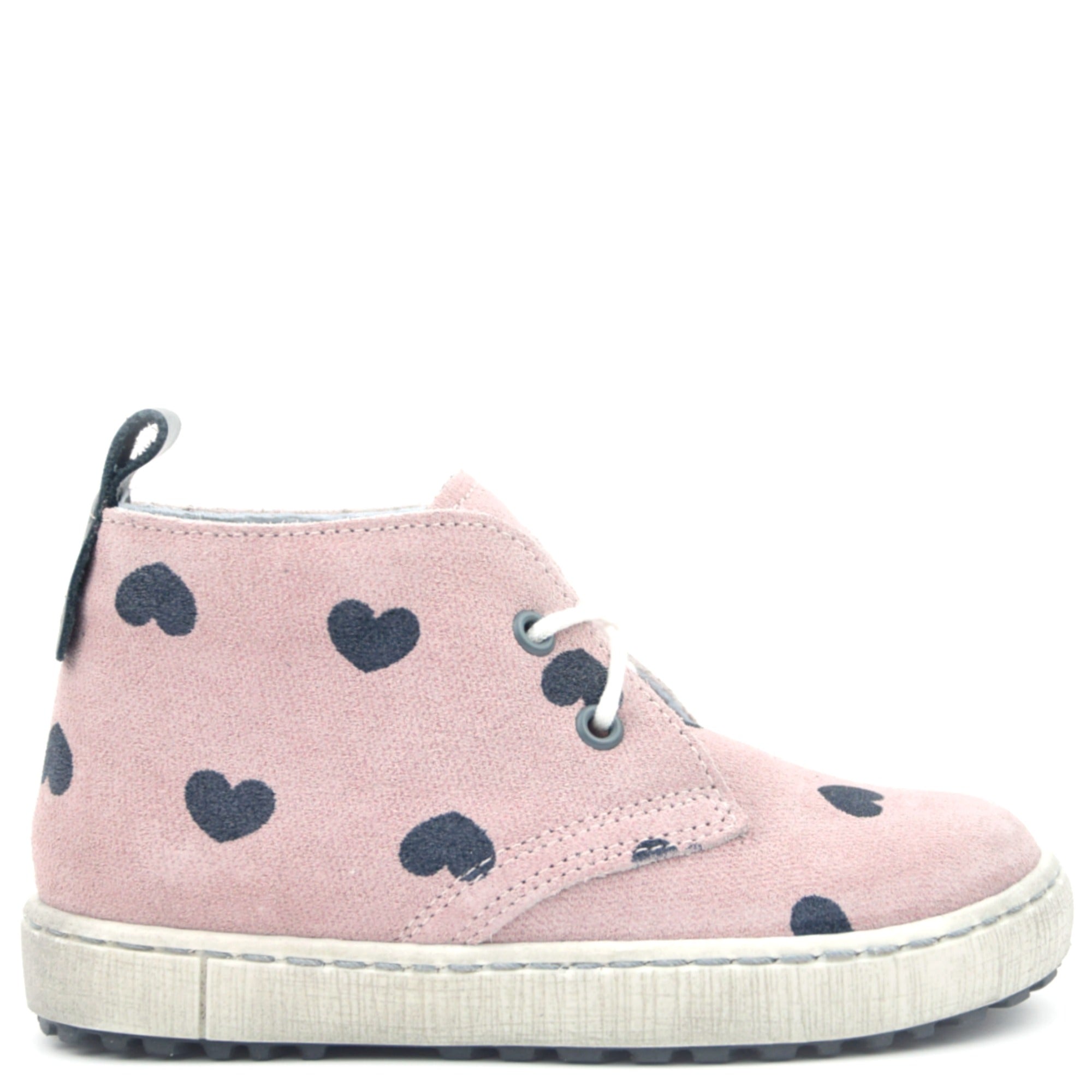 (2150B) Emel Pink Lace Up Trainers hearts - MintMouse (Unicorner Concept Store)