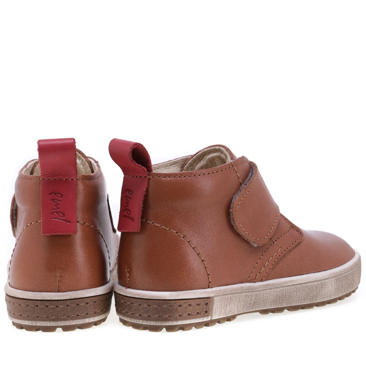 (2470-35 / 2489-35) Emel Brown Velcro Trainers - MintMouse (Unicorner Concept Store)