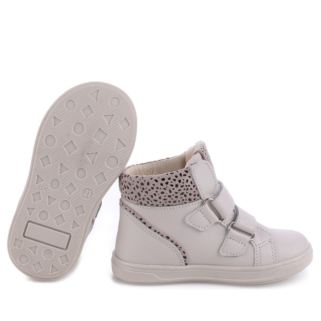 (2729A-12) Emel Grey Velcro Trainers - MintMouse (Unicorner Concept Store)