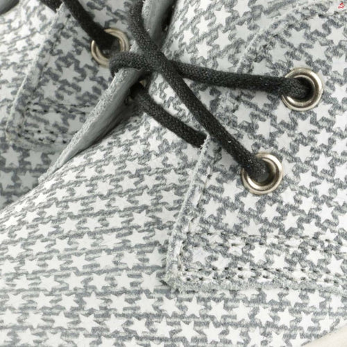 (2284A-1/2291A-1) Emel grey stars Lace Up Trainers - MintMouse (Unicorner Concept Store)