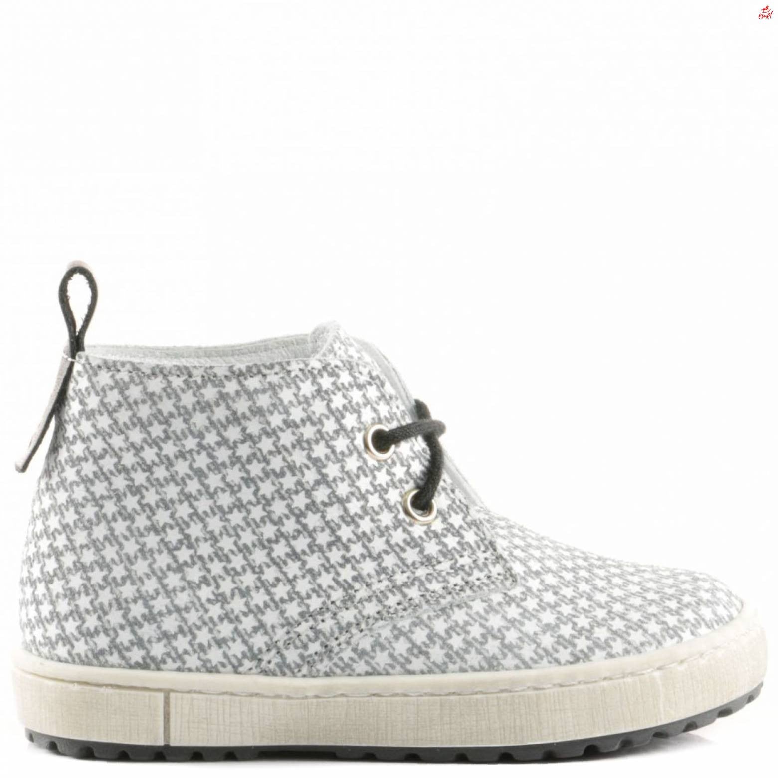 (2284A-1/2291A-1) Emel grey stars Lace Up Trainers - MintMouse (Unicorner Concept Store)