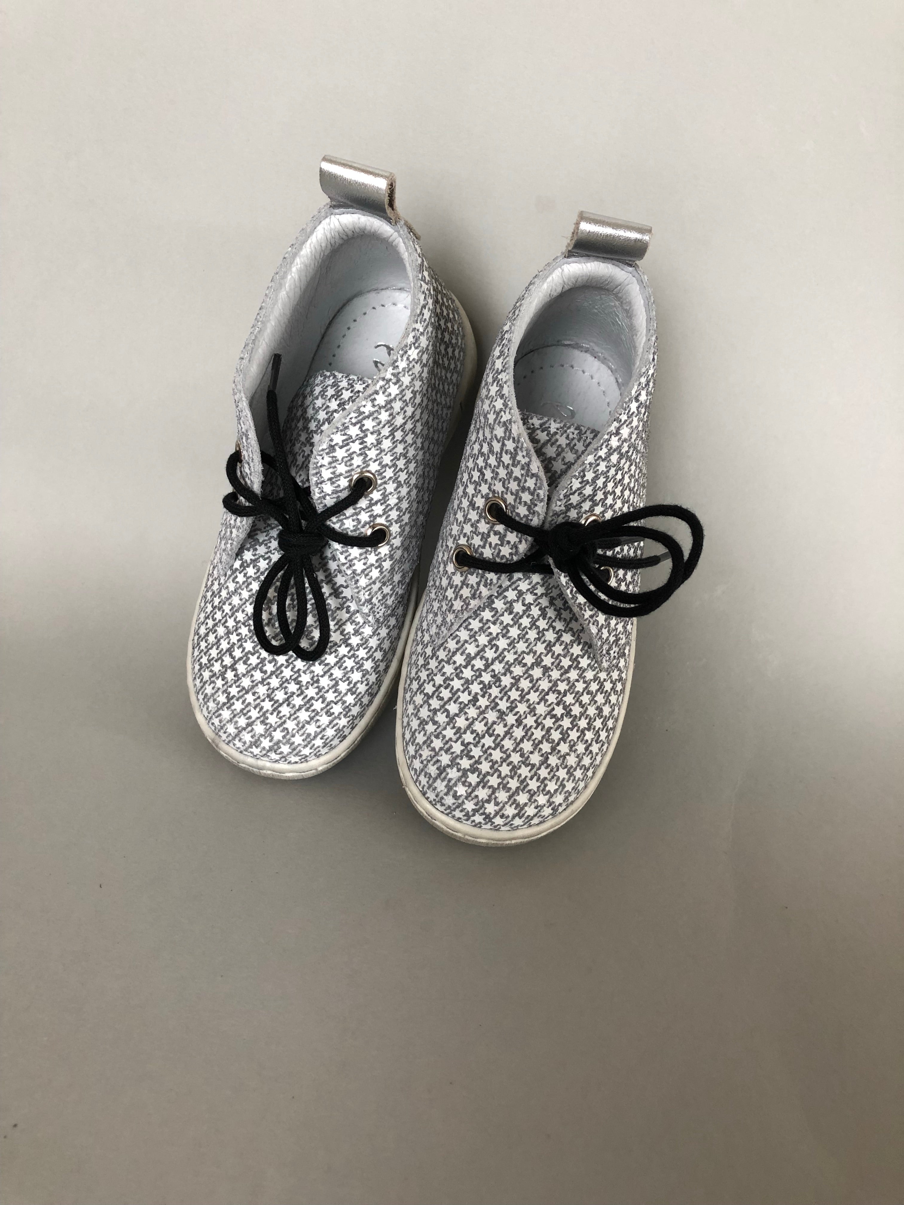 (2284A-1/2291A-1) Emel grey stars Lace Up Trainers - MintMouse (Unicorner Concept Store)