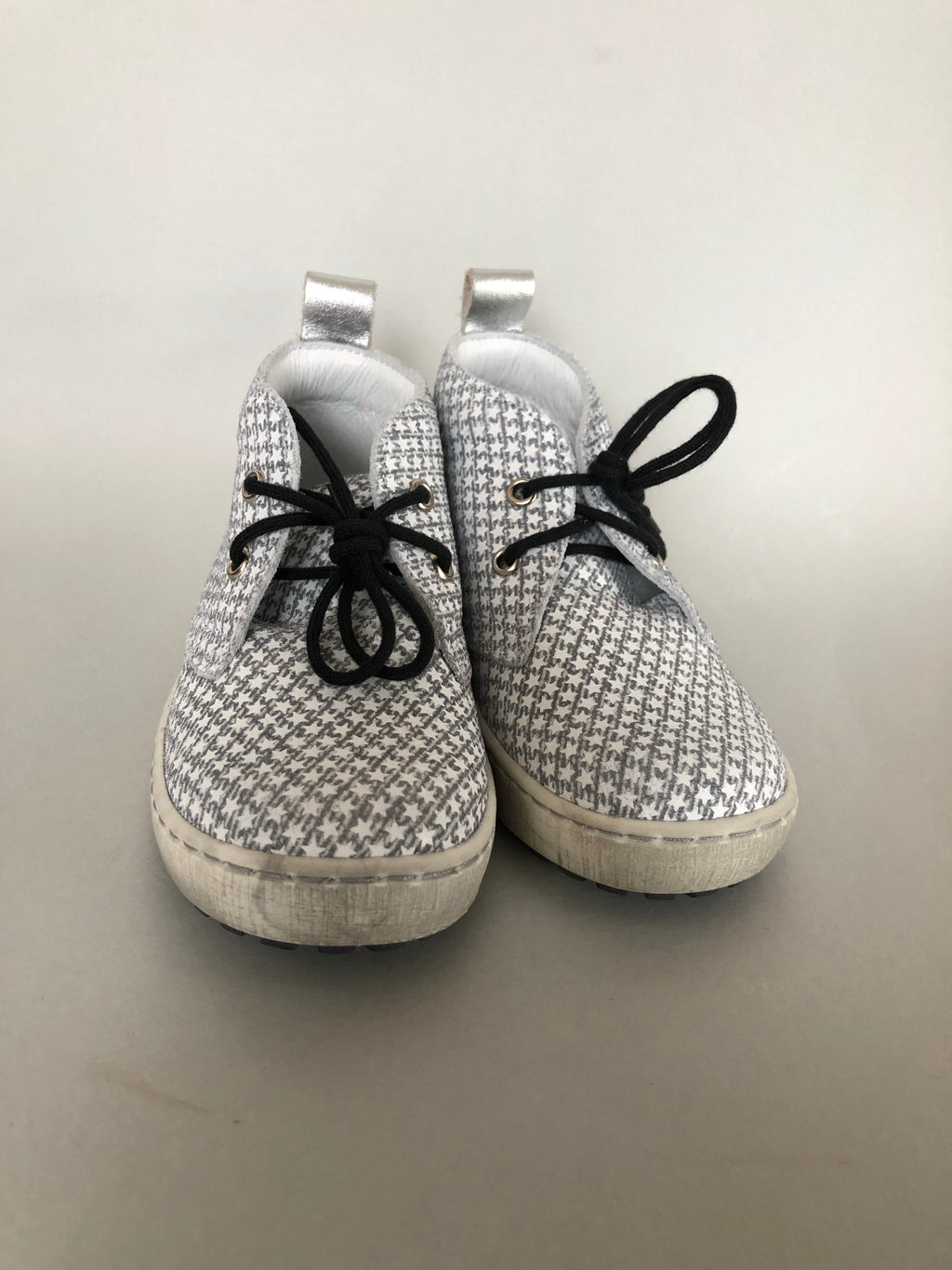 (2284A-1/2291A-1) Emel grey stars Lace Up Trainers - MintMouse (Unicorner Concept Store)