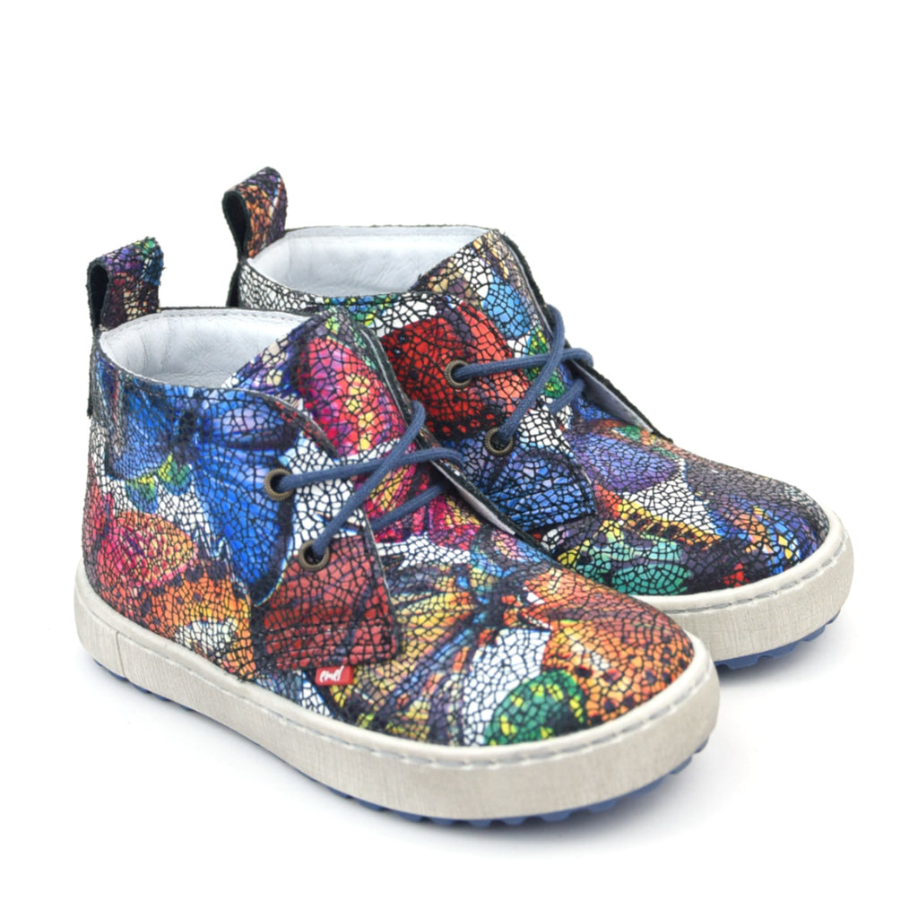 (2485A-1 / 2494A-1) Emel gaudi black print Lace Up Trainers - MintMouse (Unicorner Concept Store)