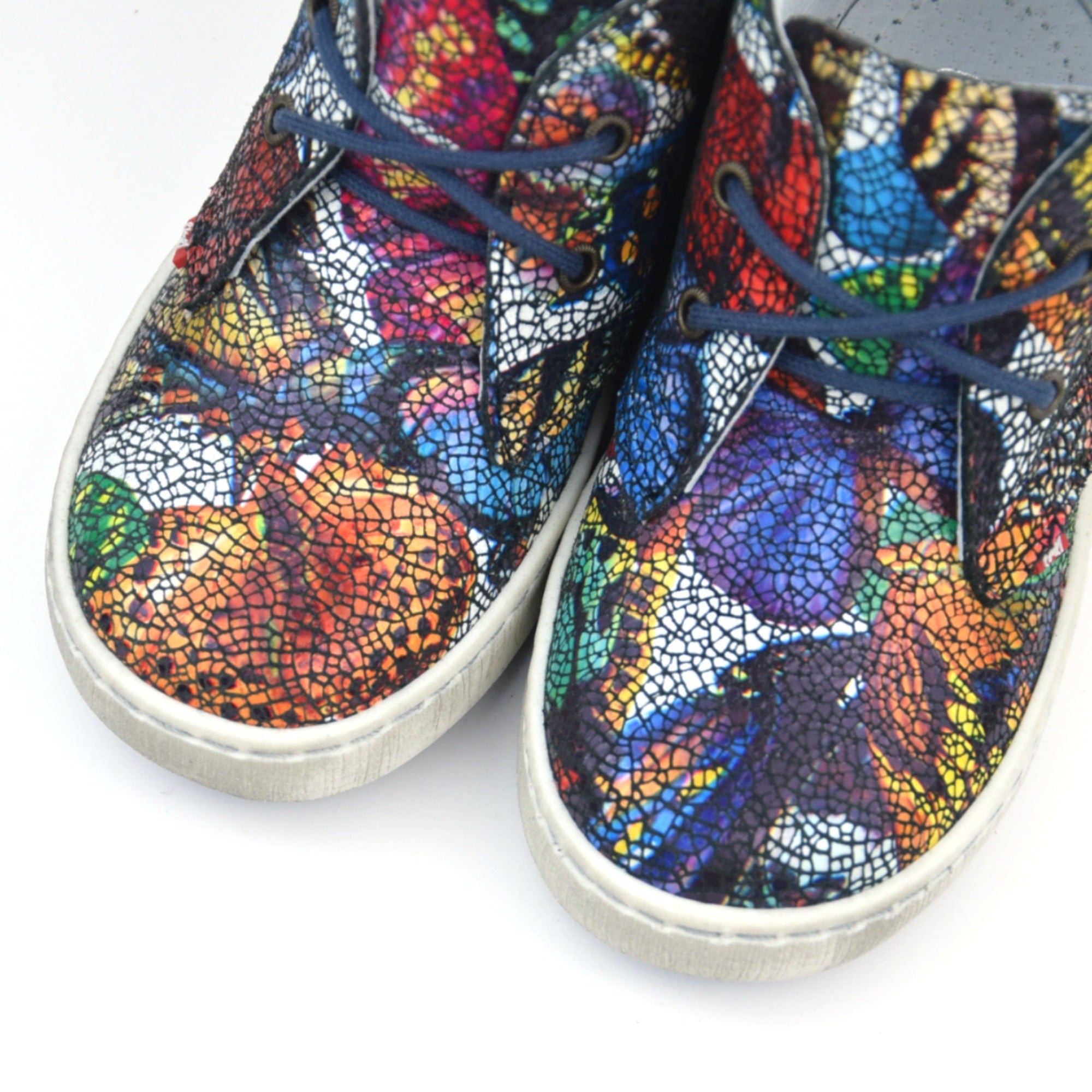 (2485A-1 / 2494A-1) Emel gaudi black print Lace Up Trainers - MintMouse (Unicorner Concept Store)