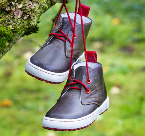 (2150-6 / 2242-6) Emel Dark Brown Lace Up Trainers - MintMouse (Unicorner Concept Store)