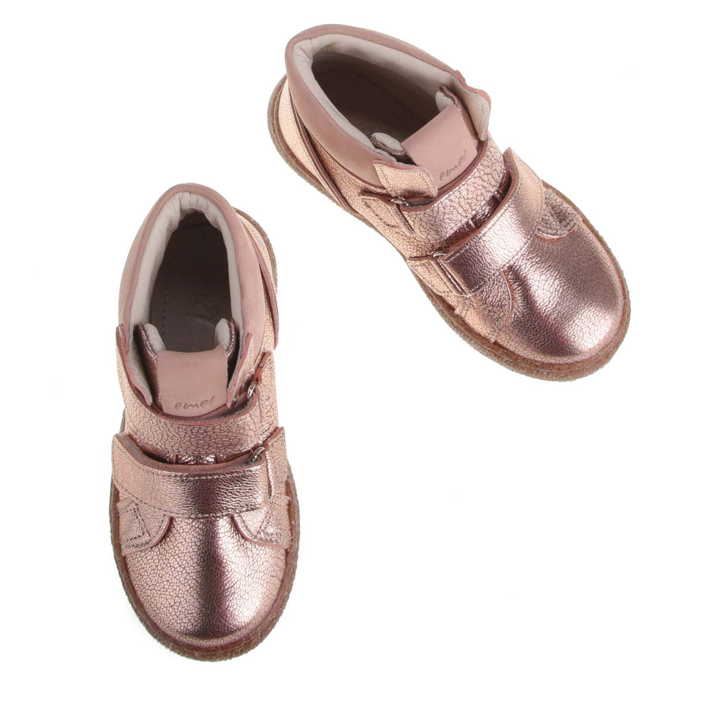 (ES2730A-4 / E2730A-3) Emel rose gold velcro trainers - MintMouse (Unicorner Concept Store)