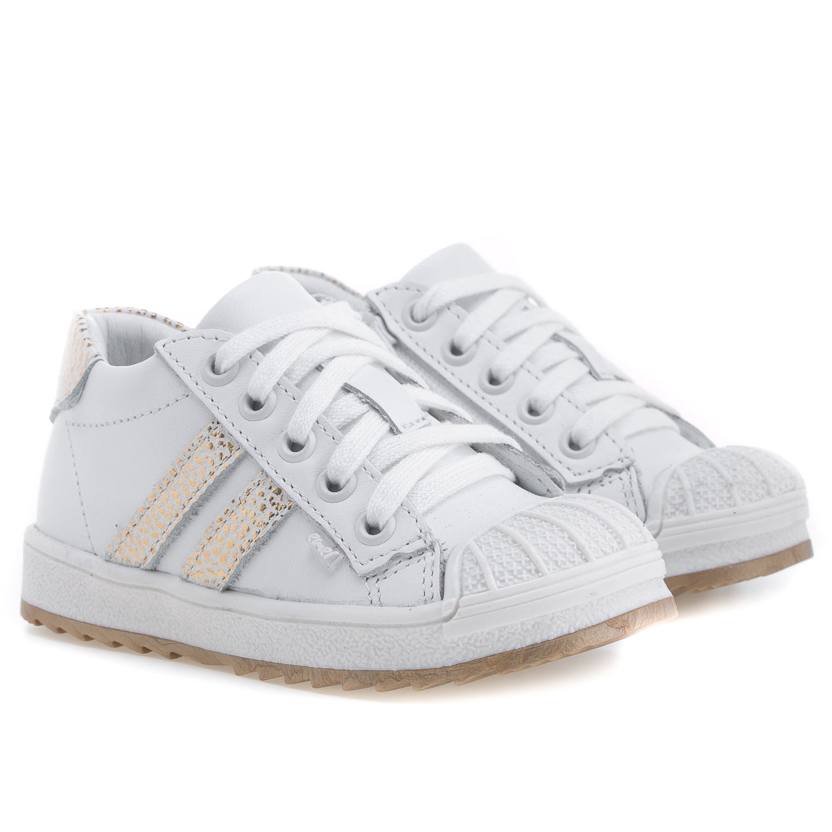 (2627A-22/2628A-22) Low Bumper Trainers white gold with Zipper - MintMouse (Unicorner Concept Store)