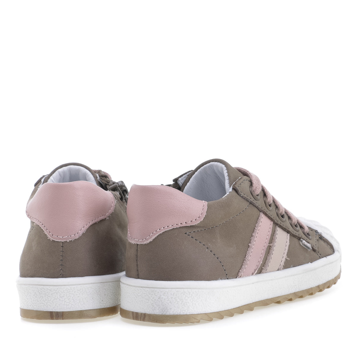 (2627A-27/2628A-27) Low Bumper Trainers khaki with Zipper - MintMouse (Unicorner Concept Store)