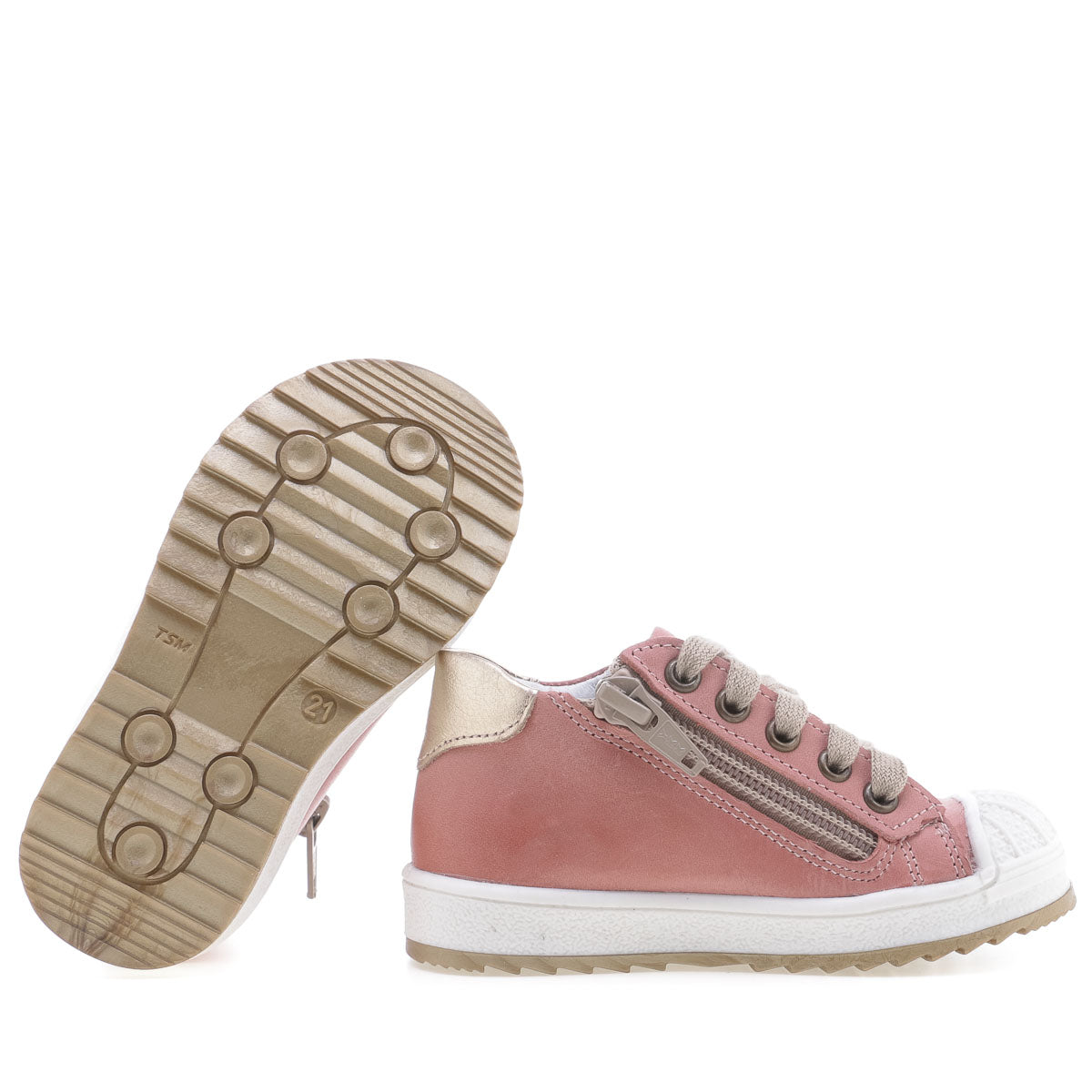 (2627A-23/2628A-23) Low Bumper Trainers coral with Zipper - MintMouse (Unicorner Concept Store)