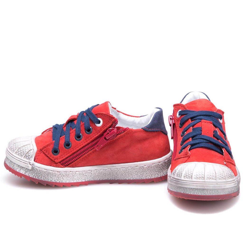 (2627A-15/2628A-15) Low Bumper Trainers red with Zipper - MintMouse (Unicorner Concept Store)