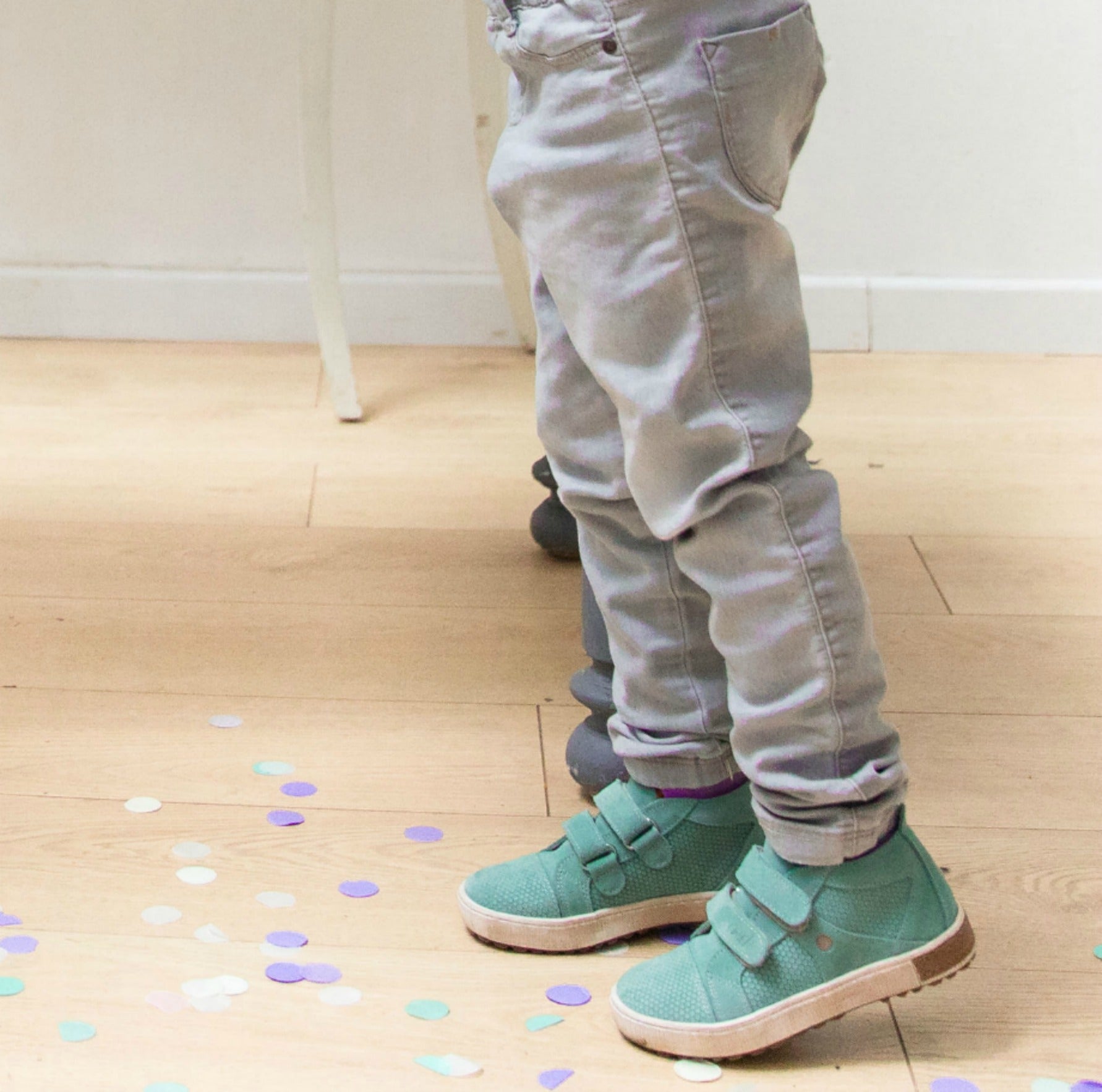 (2634B-5) Turquoise low Velcro Trainers - MintMouse (Unicorner Concept Store)