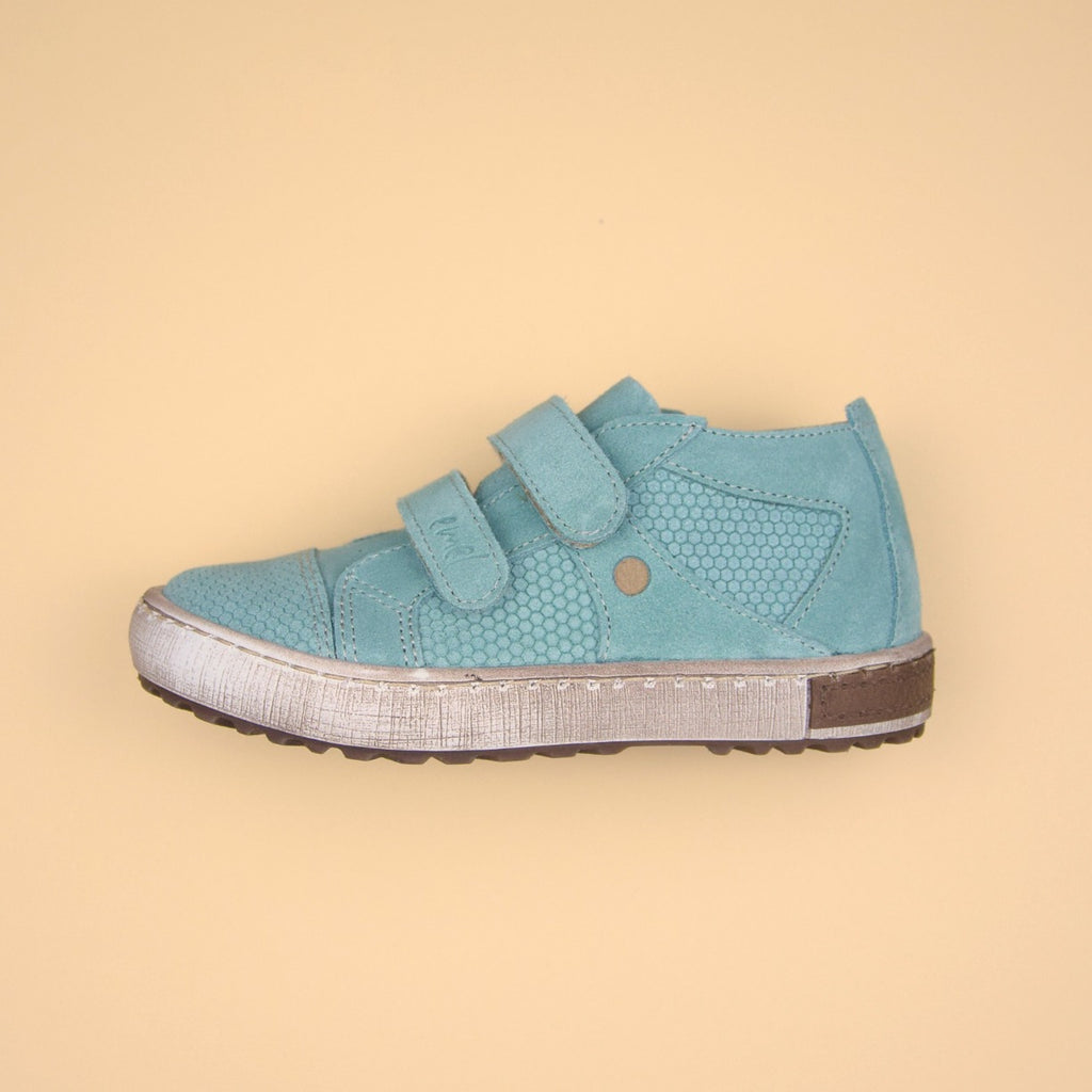 (2634B-5) Turquoise low Velcro Trainers - MintMouse (Unicorner Concept Store)