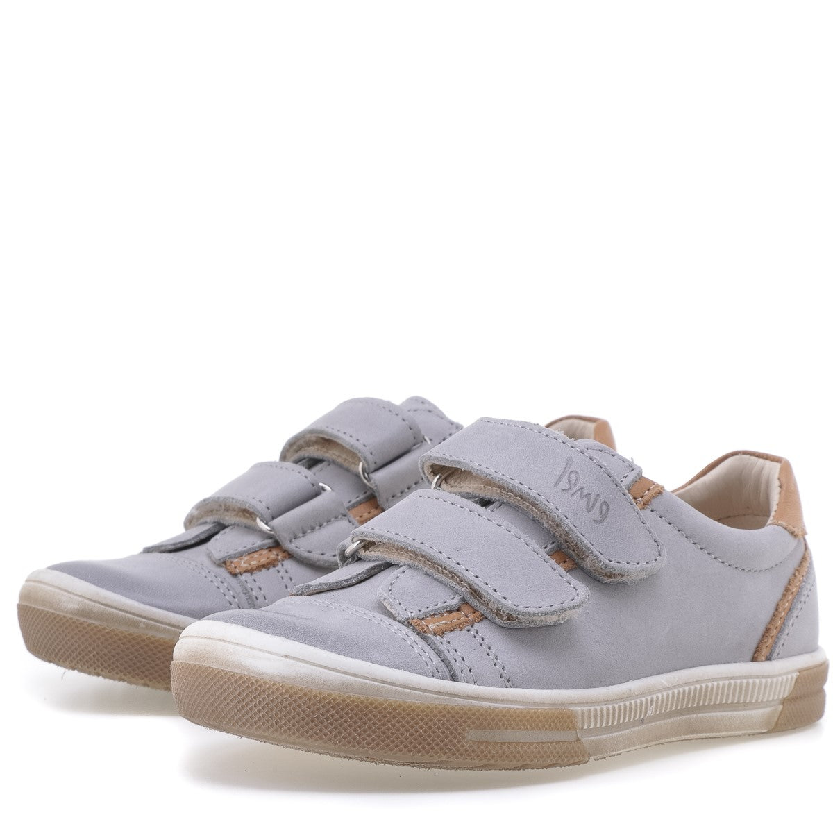 (2066B-2) Low Velcro Trainers Grey - MintMouse (Unicorner Concept Store)