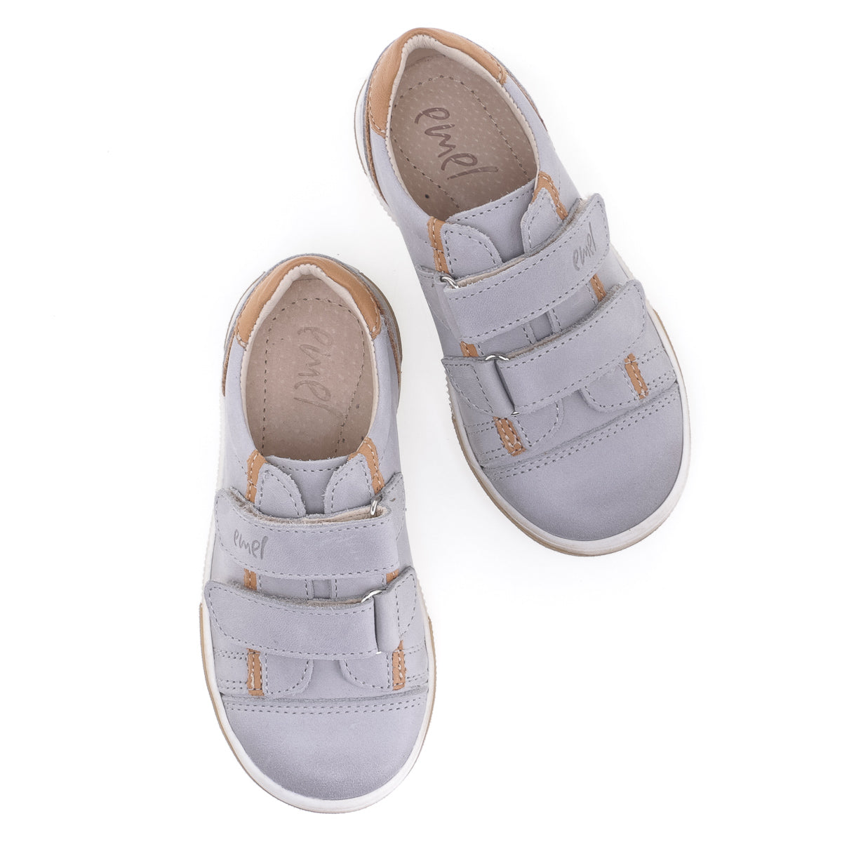 (2066B-2) Low Velcro Trainers Grey - MintMouse (Unicorner Concept Store)