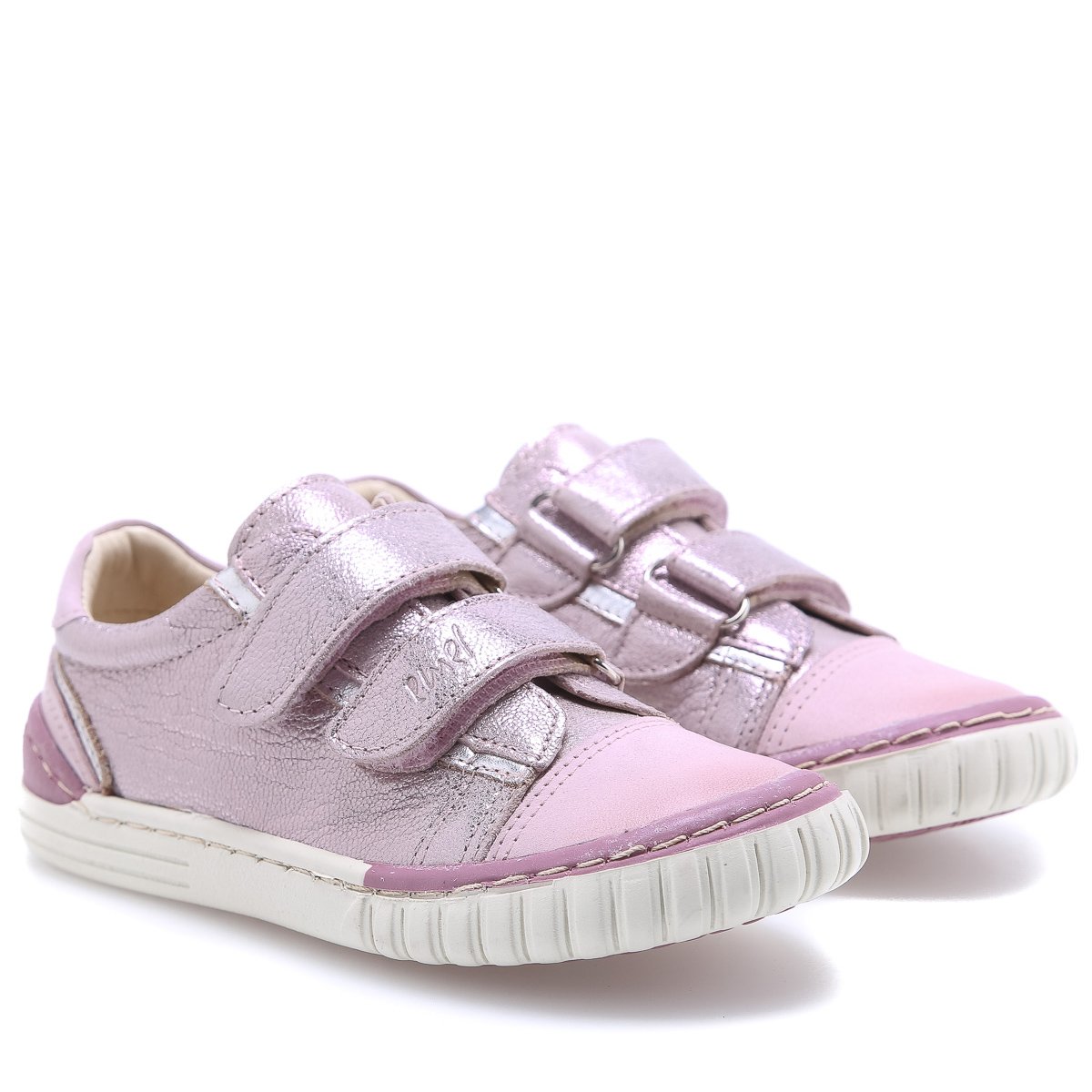 (2066-17/2071-17) Pink shiny low Velcro Trainers - MintMouse (Unicorner Concept Store)