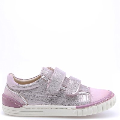 (2066-17/2071-17) Pink shiny low Velcro Trainers - MintMouse (Unicorner Concept Store)