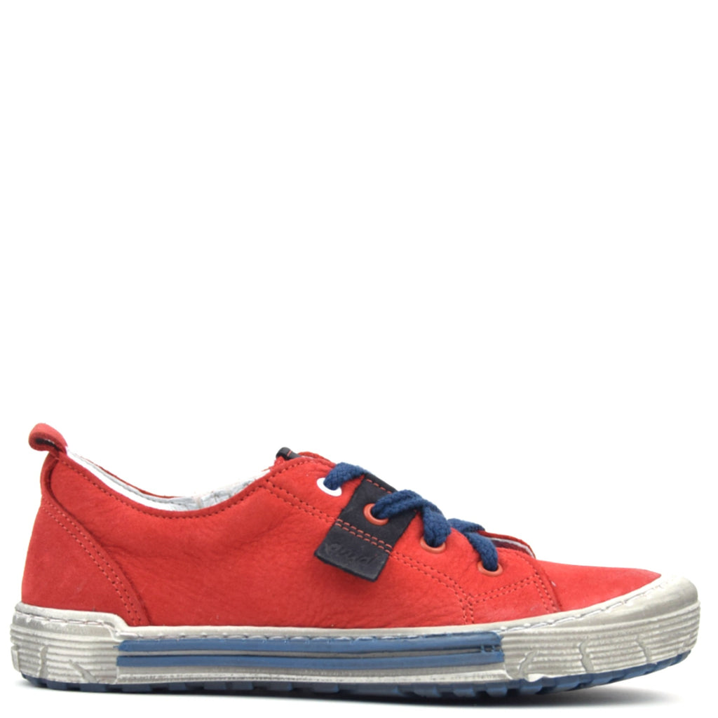 (2251-8)  Red Low Lace Up Trainers - MintMouse (Unicorner Concept Store)