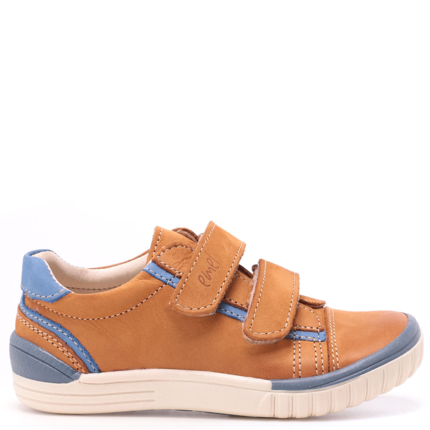 (2066-18) Mustard/blue low Velcro Trainers - MintMouse (Unicorner Concept Store)