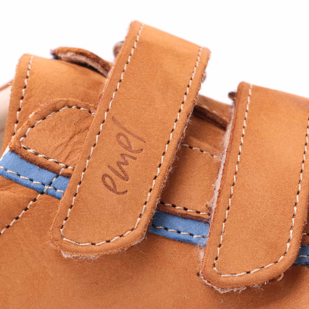 (2066-18) Mustard/blue low Velcro Trainers - MintMouse (Unicorner Concept Store)