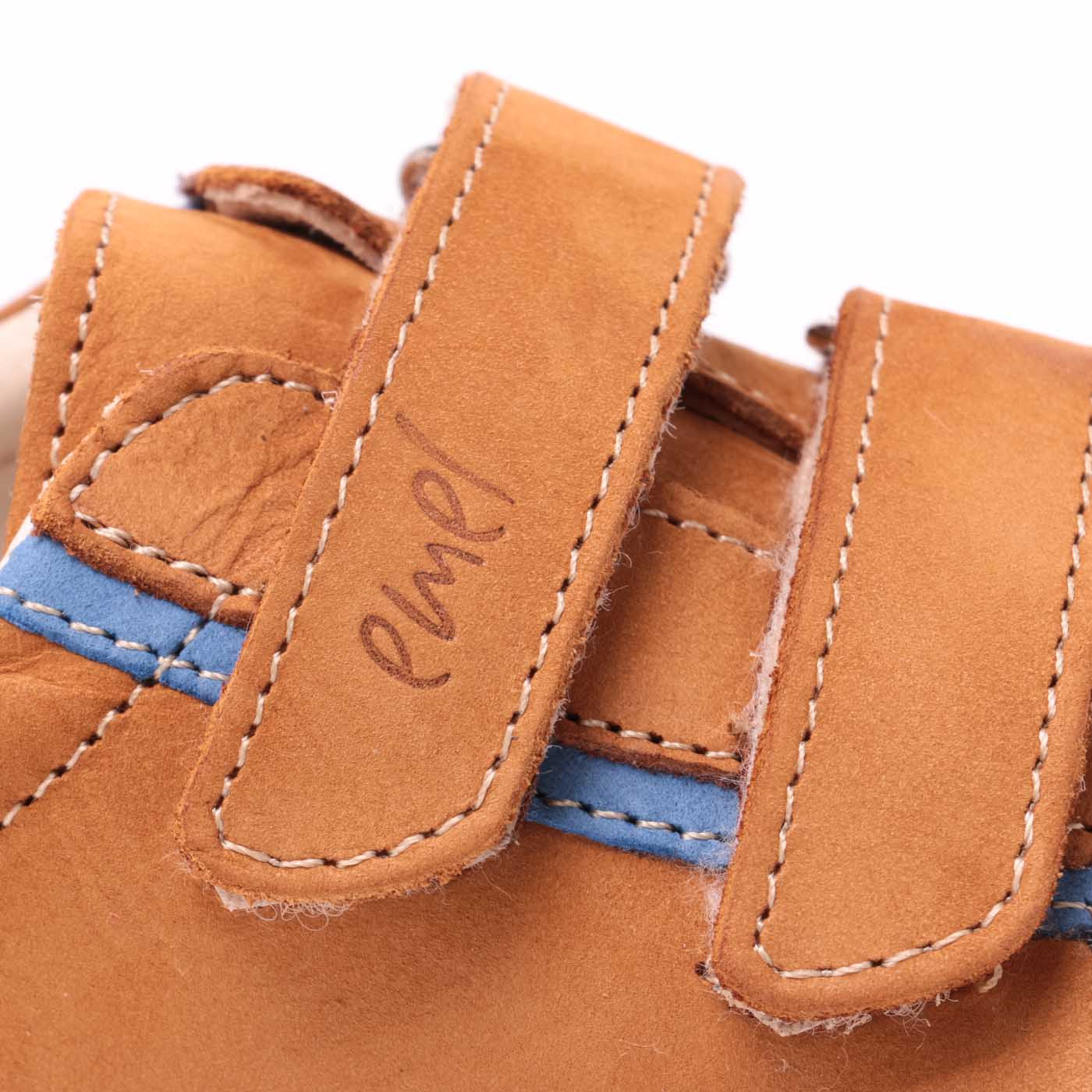 (2066-18) Mustard/blue low Velcro Trainers - MintMouse (Unicorner Concept Store)