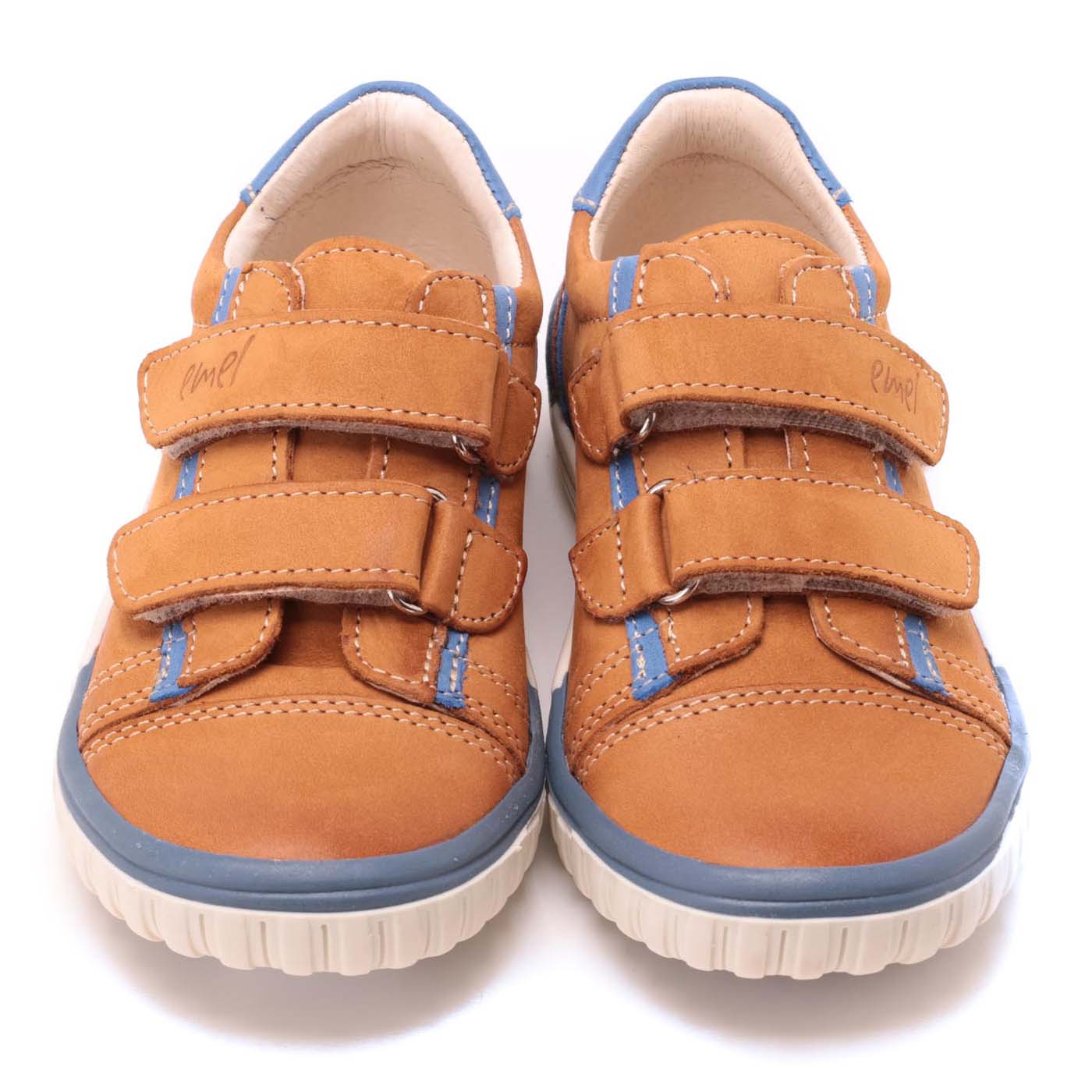 (2066-18) Mustard/blue low Velcro Trainers - MintMouse (Unicorner Concept Store)