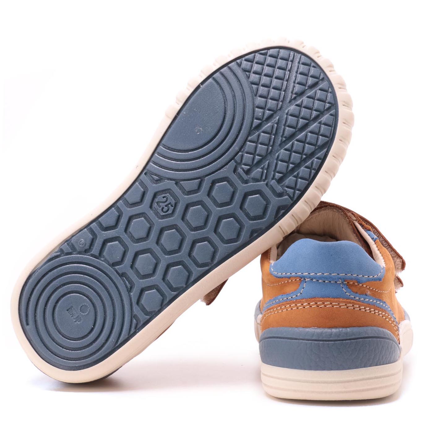 (2066-18) Mustard/blue low Velcro Trainers - MintMouse (Unicorner Concept Store)