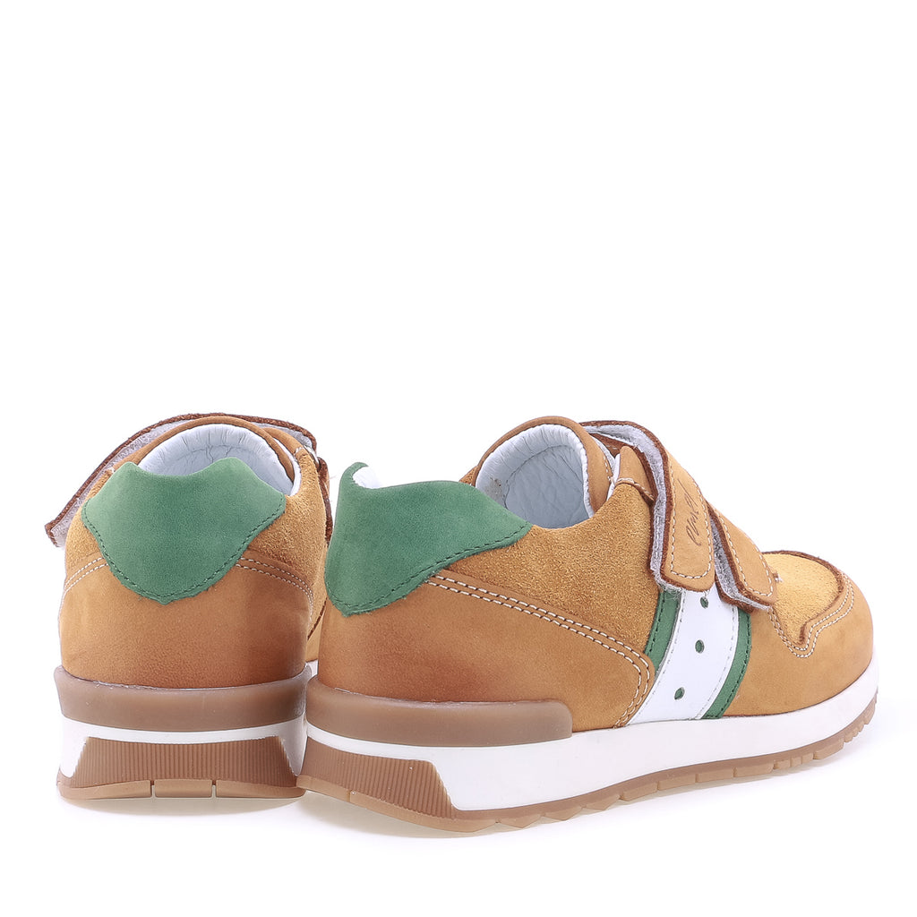 (2683-14) Low Velcro sneakers cognac - MintMouse (Unicorner Concept Store)