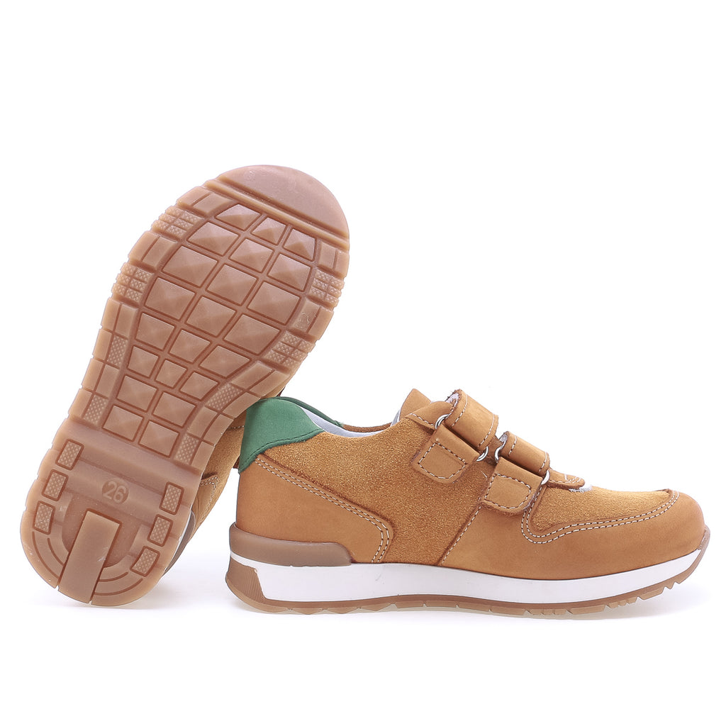 (2683-14) Low Velcro sneakers cognac - MintMouse (Unicorner Concept Store)