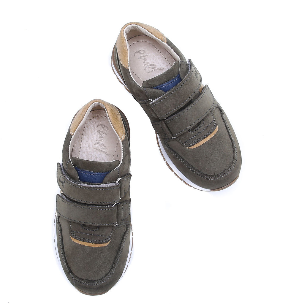 (2683-24) Low Velcro sneakers -Khaki - MintMouse (Unicorner Concept Store)