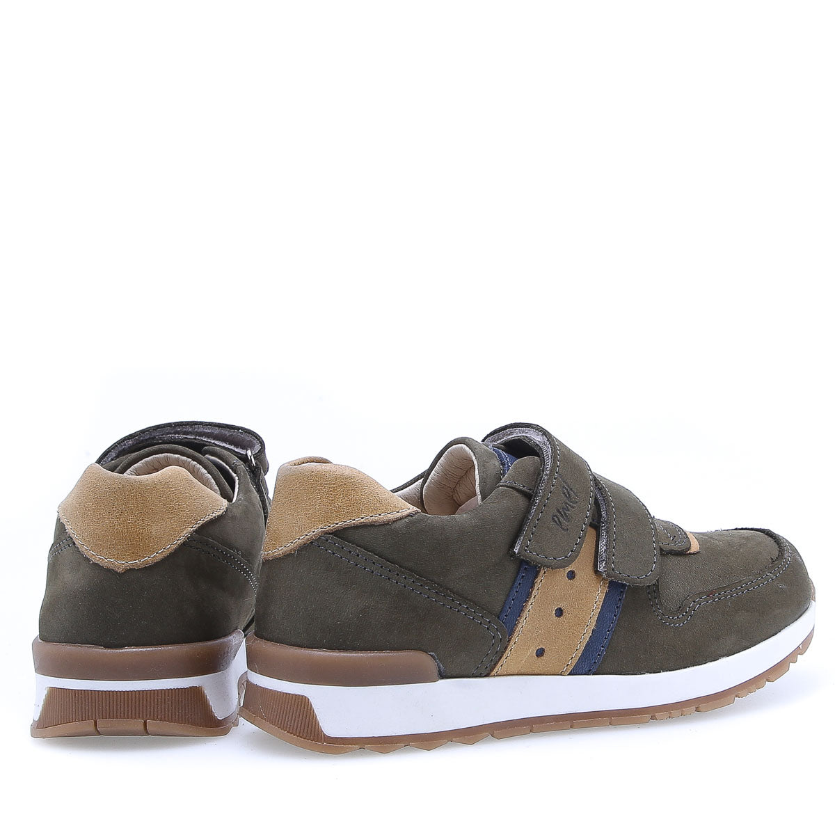 (2683-24) Low Velcro sneakers -Khaki - MintMouse (Unicorner Concept Store)