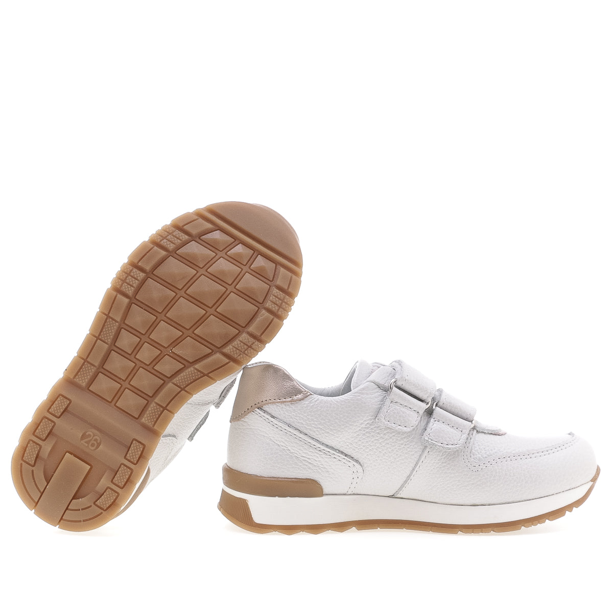 (2683-18) Low Velcro sneaker shiny white - MintMouse (Unicorner Concept Store)
