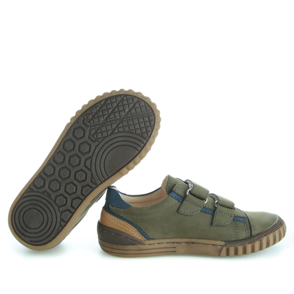 (2071-23) Low Velcro Trainers khaki - MintMouse (Unicorner Concept Store)