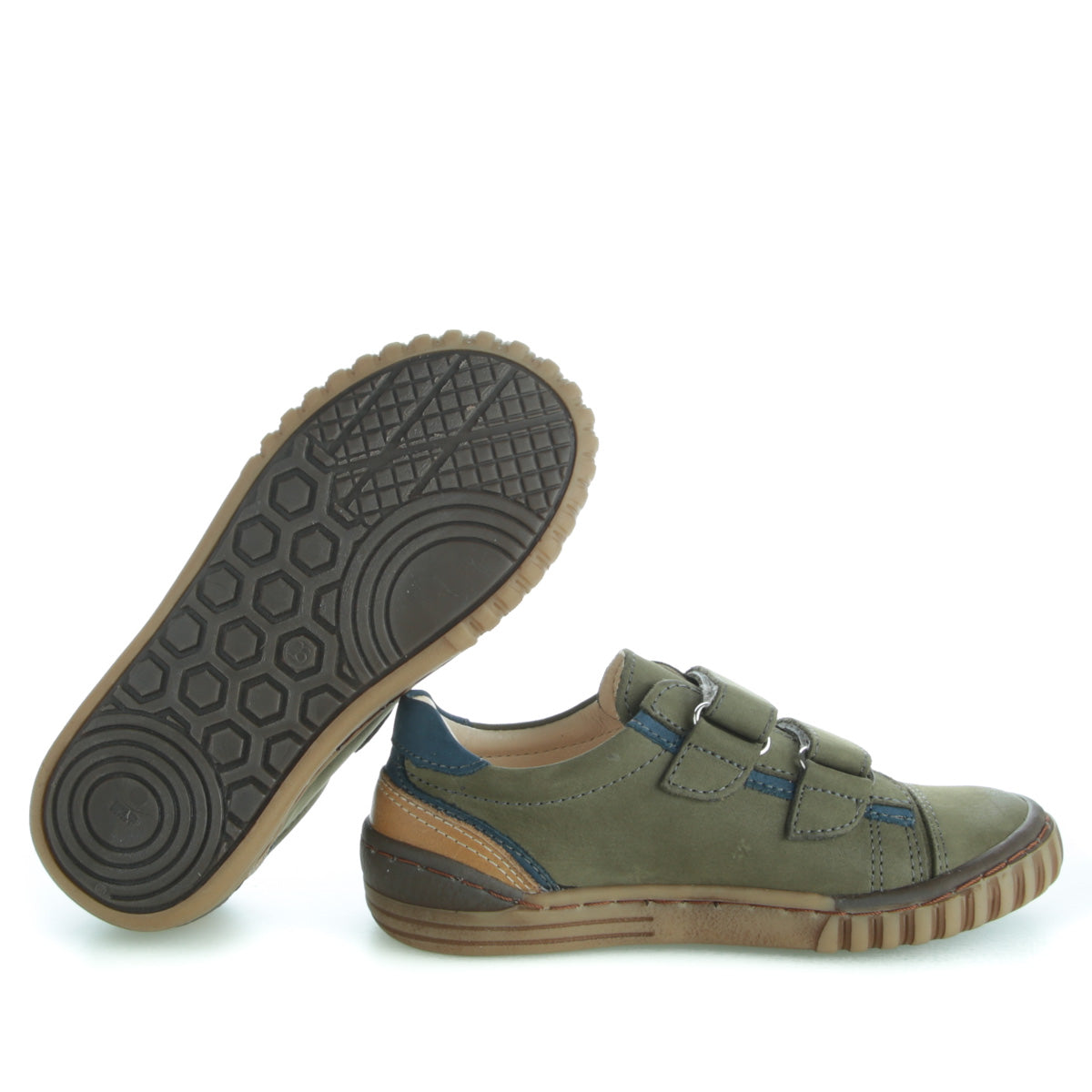 (2071-23) Low Velcro Trainers khaki - MintMouse (Unicorner Concept Store)
