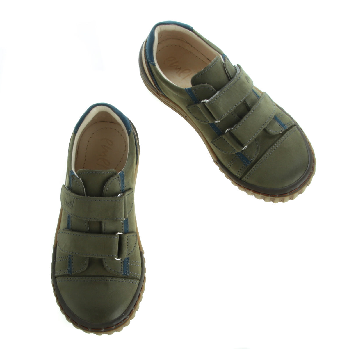 (2071-23) Low Velcro Trainers khaki - MintMouse (Unicorner Concept Store)