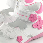 (2207-7) Emel White Flower Sandals - MintMouse (Unicorner Concept Store)