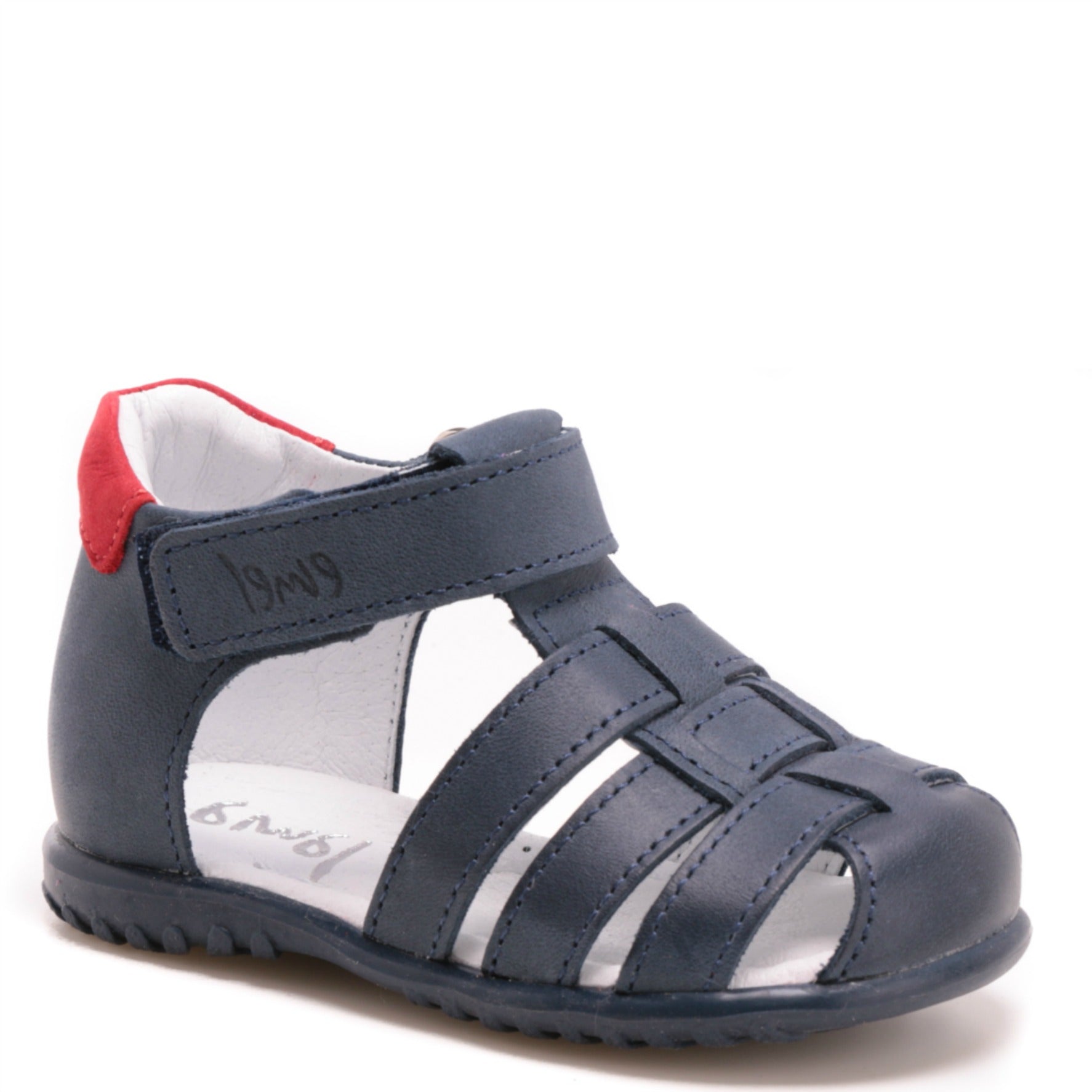 (1078-22) Emel Navy red closed sandals - MintMouse (Unicorner Concept Store)