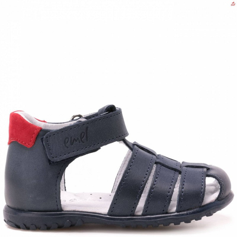 (1078-22) Emel Navy red closed sandals - MintMouse (Unicorner Concept Store)