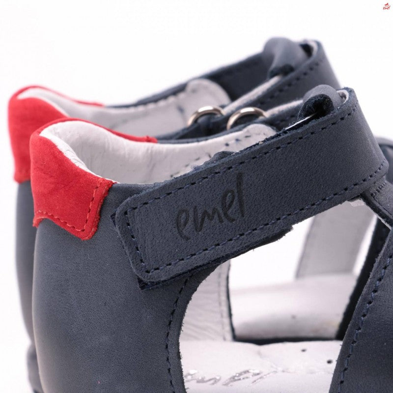 (1078-22) Emel Navy red closed sandals - MintMouse (Unicorner Concept Store)