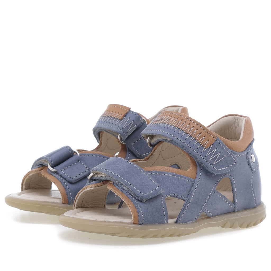(2086-22) Emel blue velcro Sandals - MintMouse (Unicorner Concept Store)