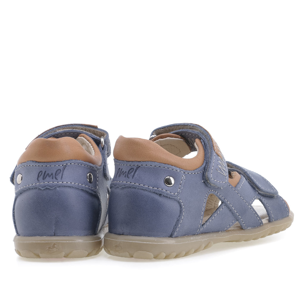 (2086-22) Emel blue velcro Sandals - MintMouse (Unicorner Concept Store)