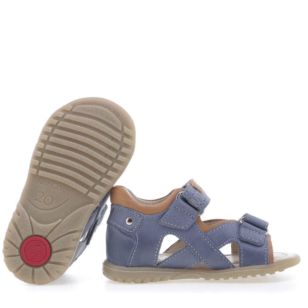 (2086-22) Emel blue velcro Sandals - MintMouse (Unicorner Concept Store)