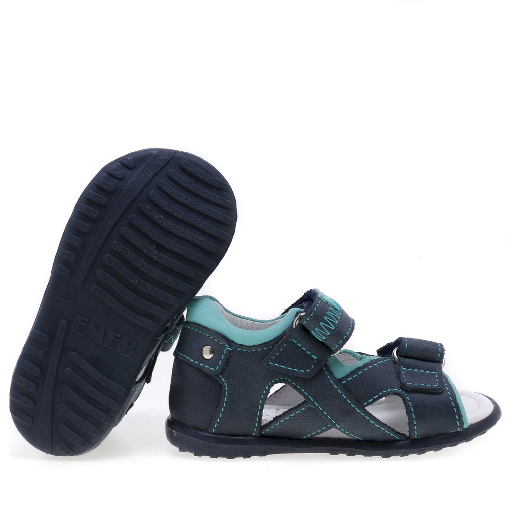 (2086) Emel navy turquoise first Sandals - MintMouse (Unicorner Concept Store)