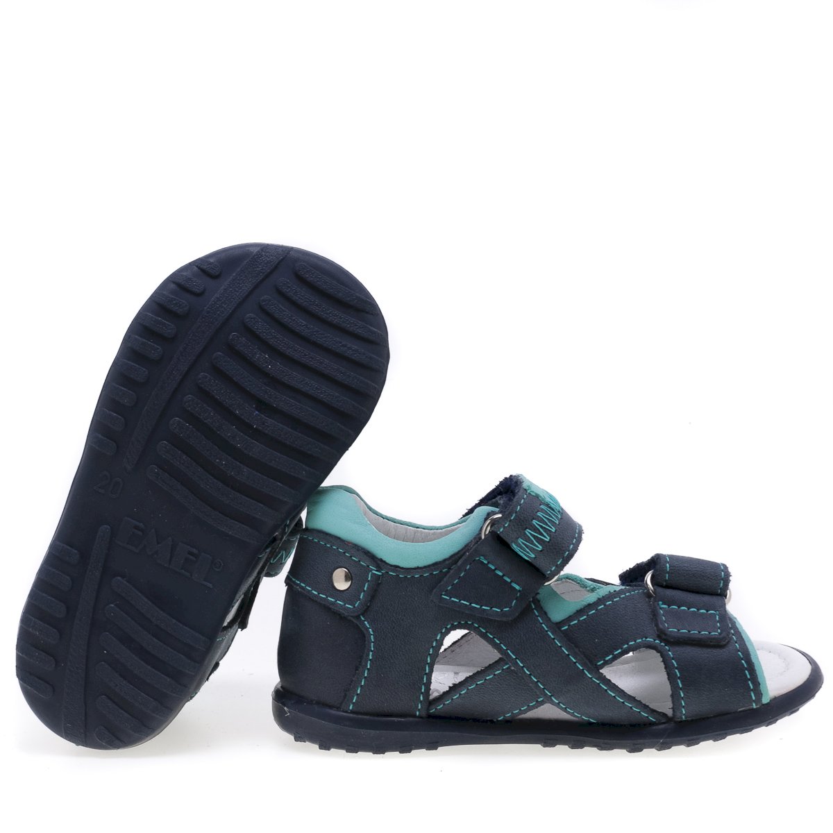 (2086) Emel navy turquoise first Sandals - MintMouse (Unicorner Concept Store)