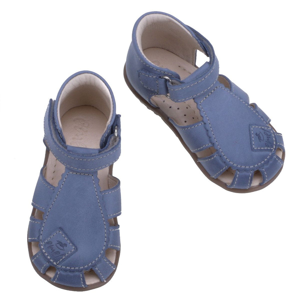 (2206-12) Emel Blue Half-Open Shoes - MintMouse (Unicorner Concept Store)