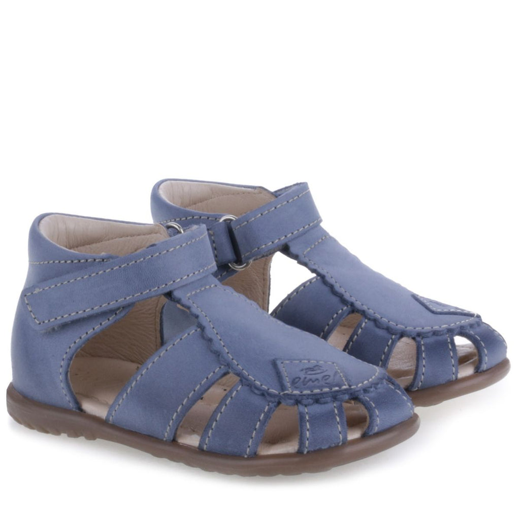 (2206-12) Emel Blue Half-Open Shoes - MintMouse (Unicorner Concept Store)