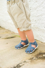 (2206-3) Emel Blue Half-Open Shoes - MintMouse (Unicorner Concept Store)