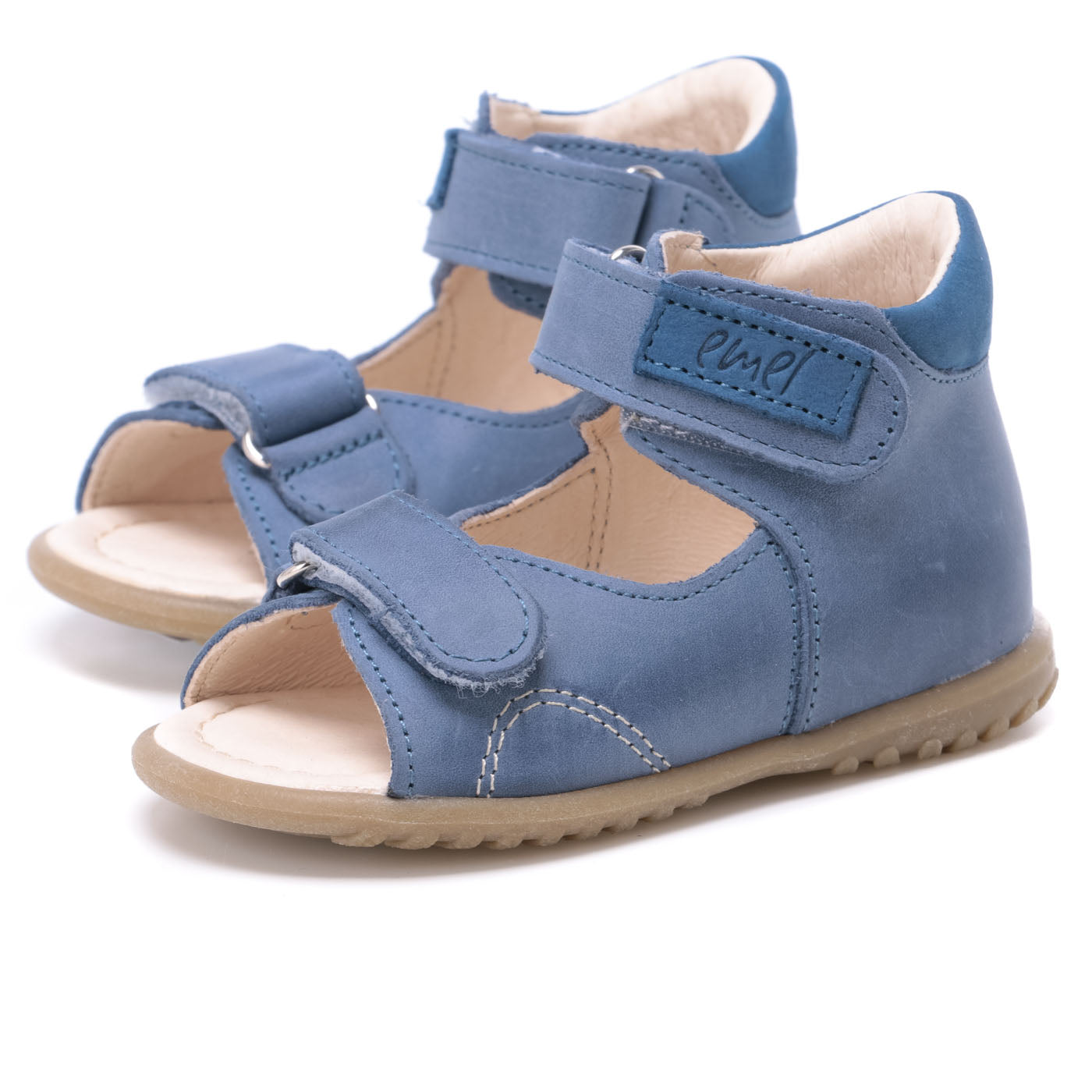 (2424-5) Emel blue velcro Sandals - MintMouse (Unicorner Concept Store)
